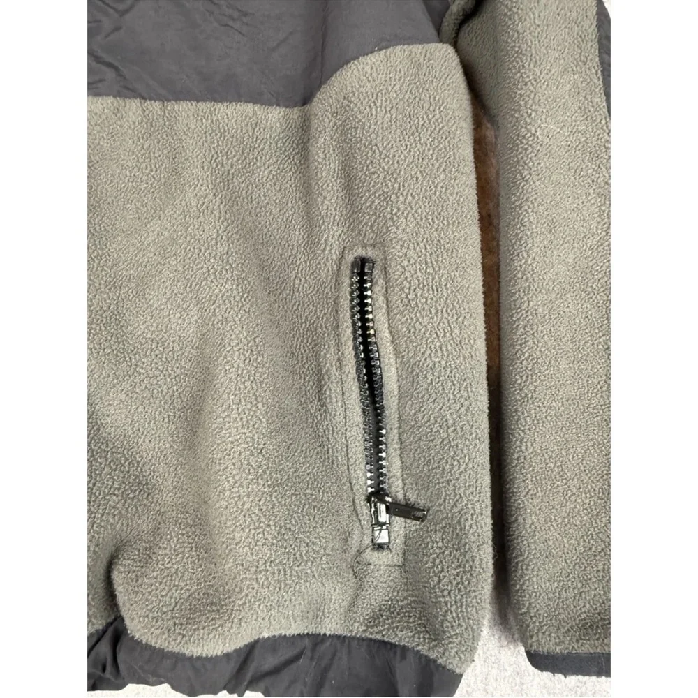 Polar Edge Fleece Jacket Boy's M(10/12) Black Gray Colorblock Long Sleeve Zip-Up